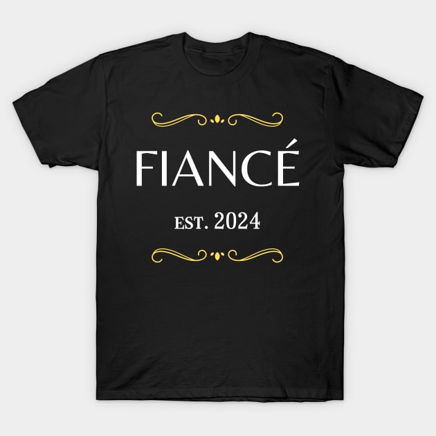 fiance est 2024 T-Shirt by vaporgraphic